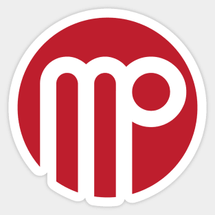 Mp logo design  (logo) Sticker